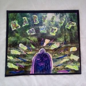 🎨Harvest Moon Mixed Media Art🎨